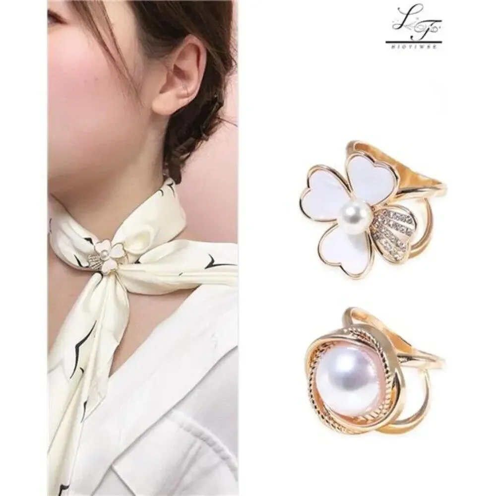 Scarf Rings for Women – Buckles, Slides & Clips for Scarves and T-Shirt Ties 3Pc